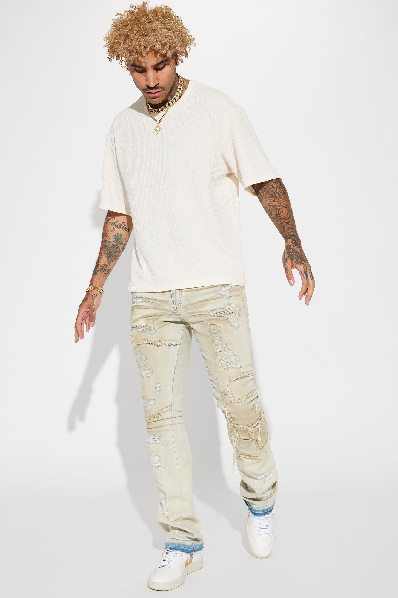 The Forest Drive Short Sleeve Crew Tee - Cream sold by Fashion Nova product image thumbnail 3