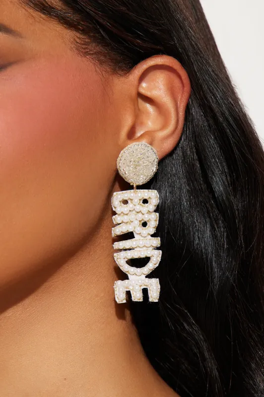Happily Ever After Earrings - White sold by Fashion Nova
