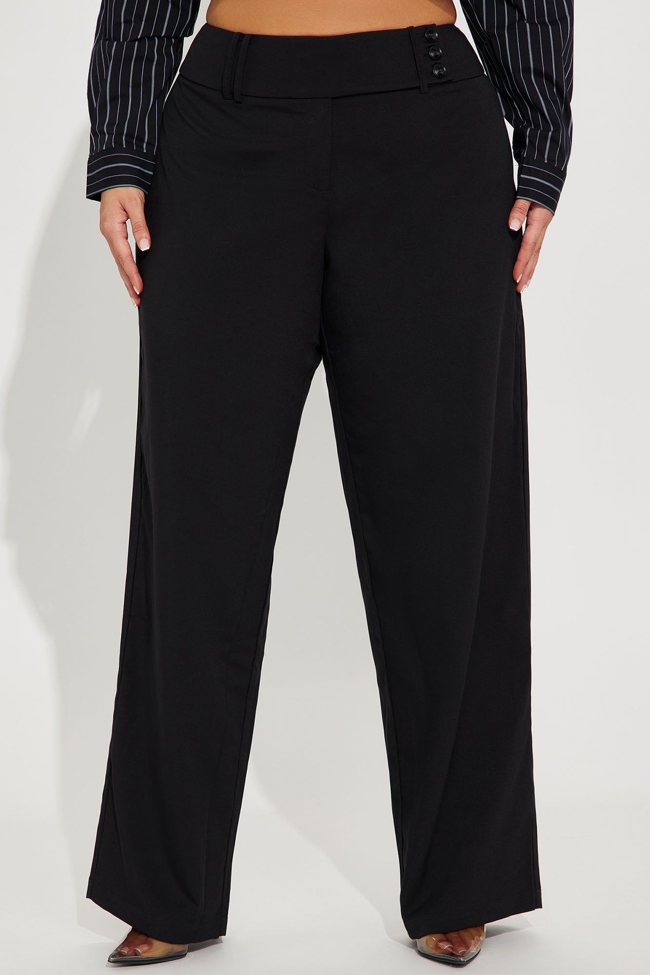 Stepping Out Low Rise Trouser - Black sold by Fashion Nova product image thumbnail 5
