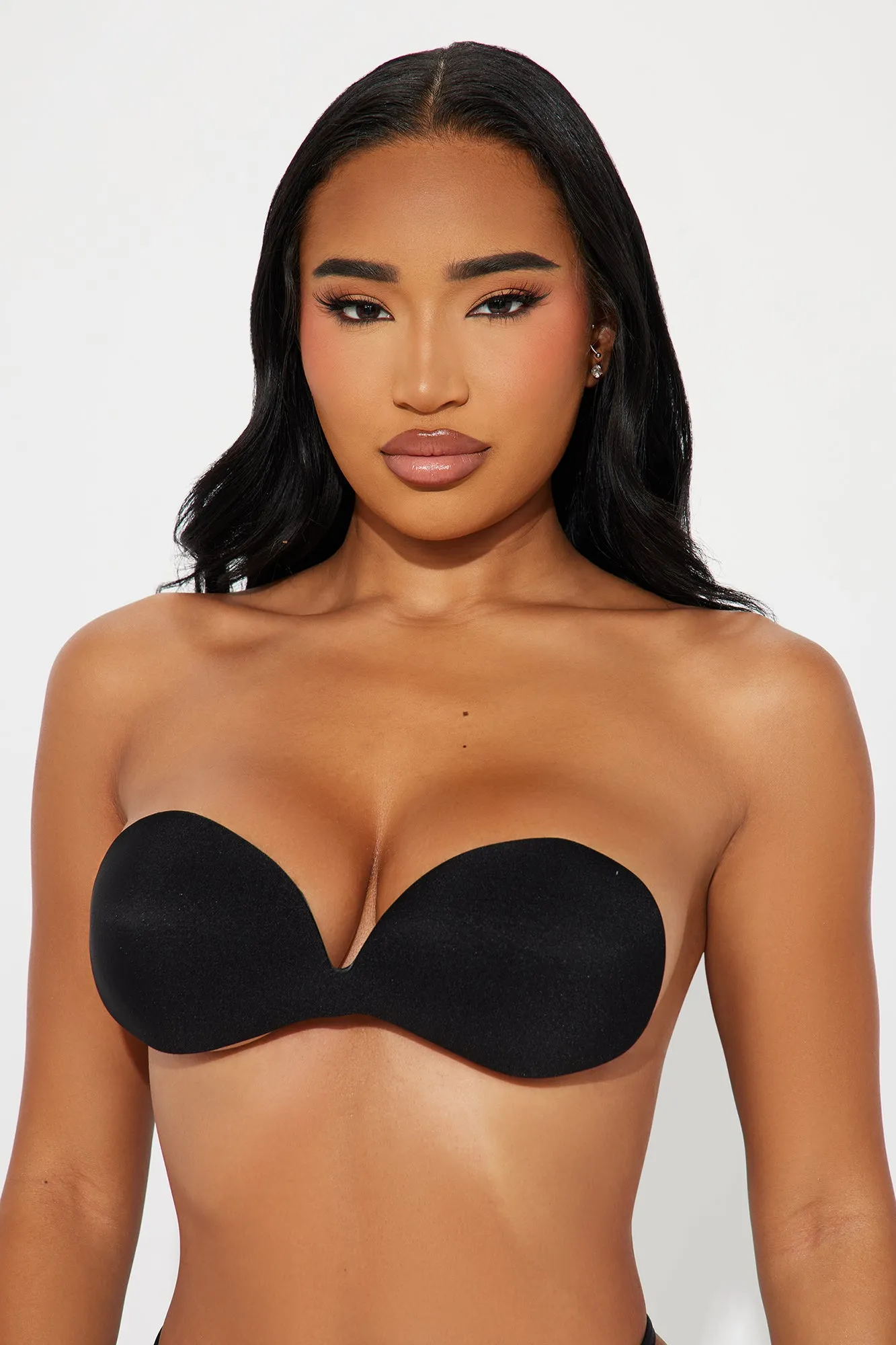 Held Up Backless Seamless Sticky Bra - Black sold by Fashion Nova