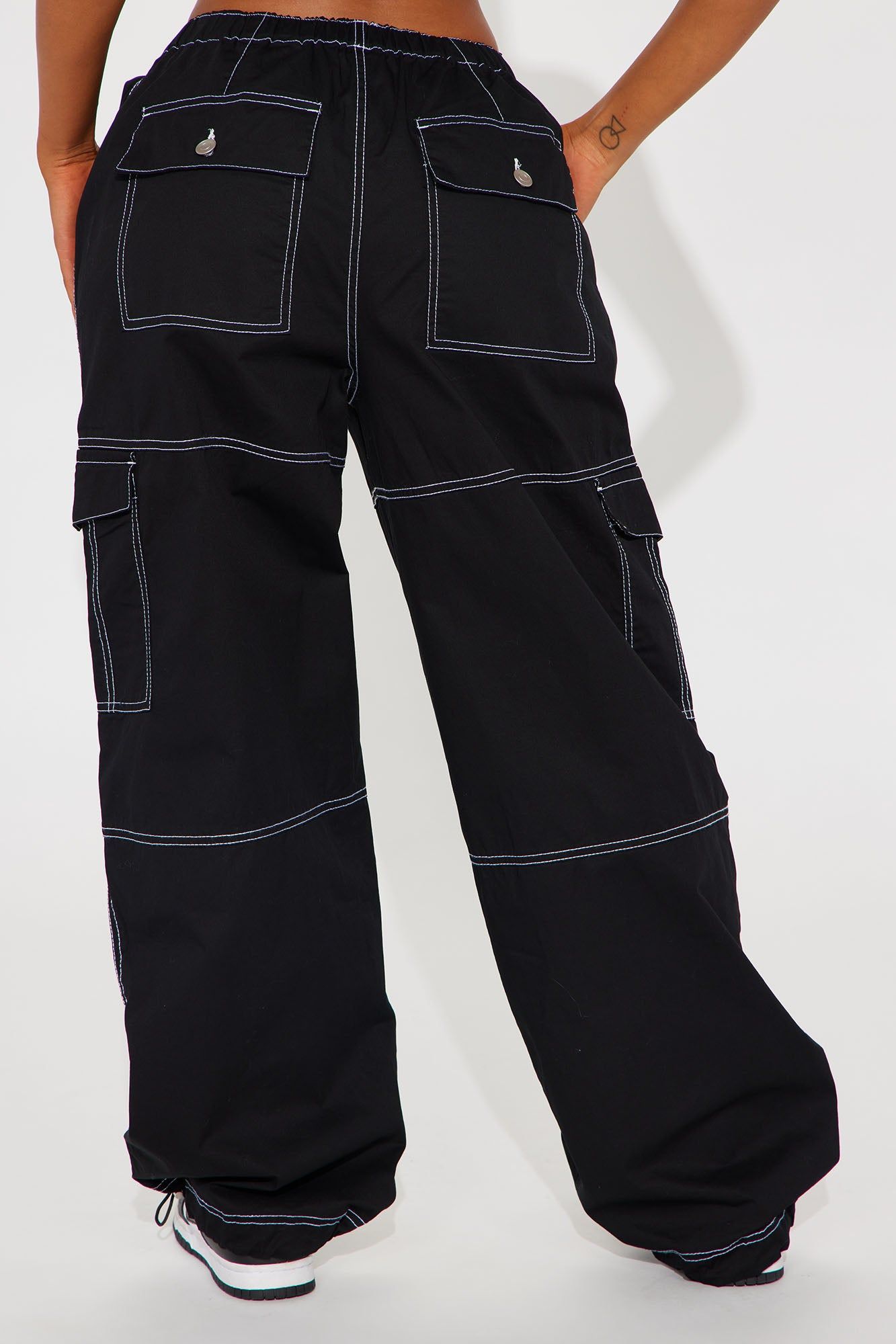 Harlow Cargo Parachute Pant - Black sold by Fashion Nova product image thumbnail 3