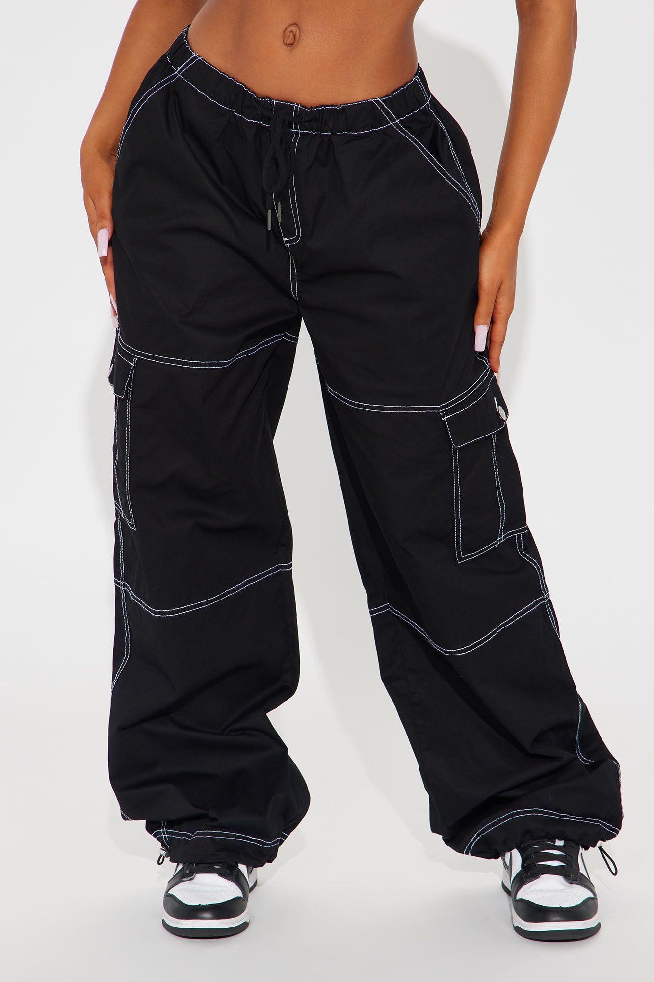 Harlow Cargo Parachute Pant - Black sold by Fashion Nova product image thumbnail 2