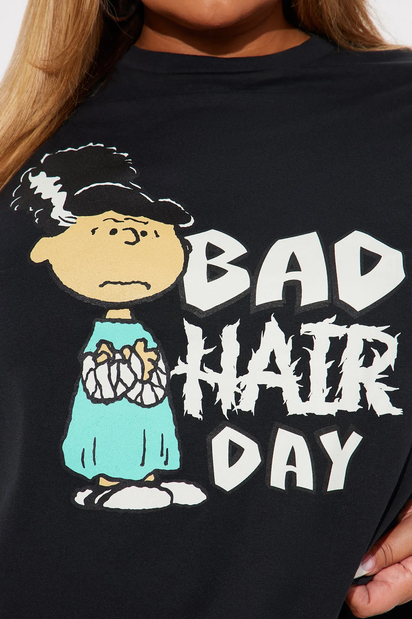 Bad Hair Day Peanuts Tee - Black sold by Fashion Nova product image thumbnail 5