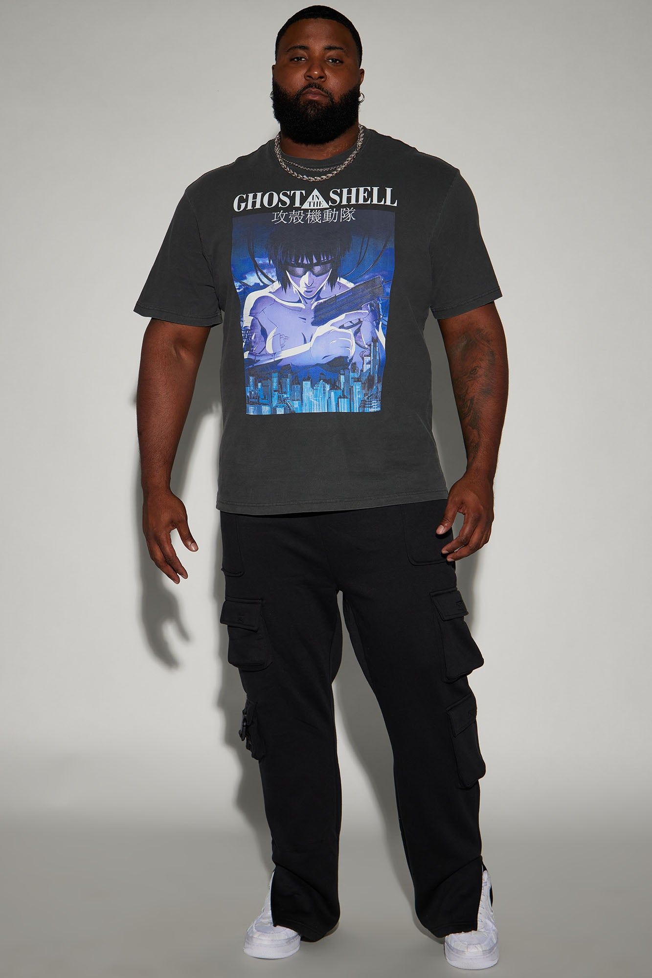 Ghost In The Shell Oversized Short Sleeve Tee - Black sold by Fashion Nova product image thumbnail 5