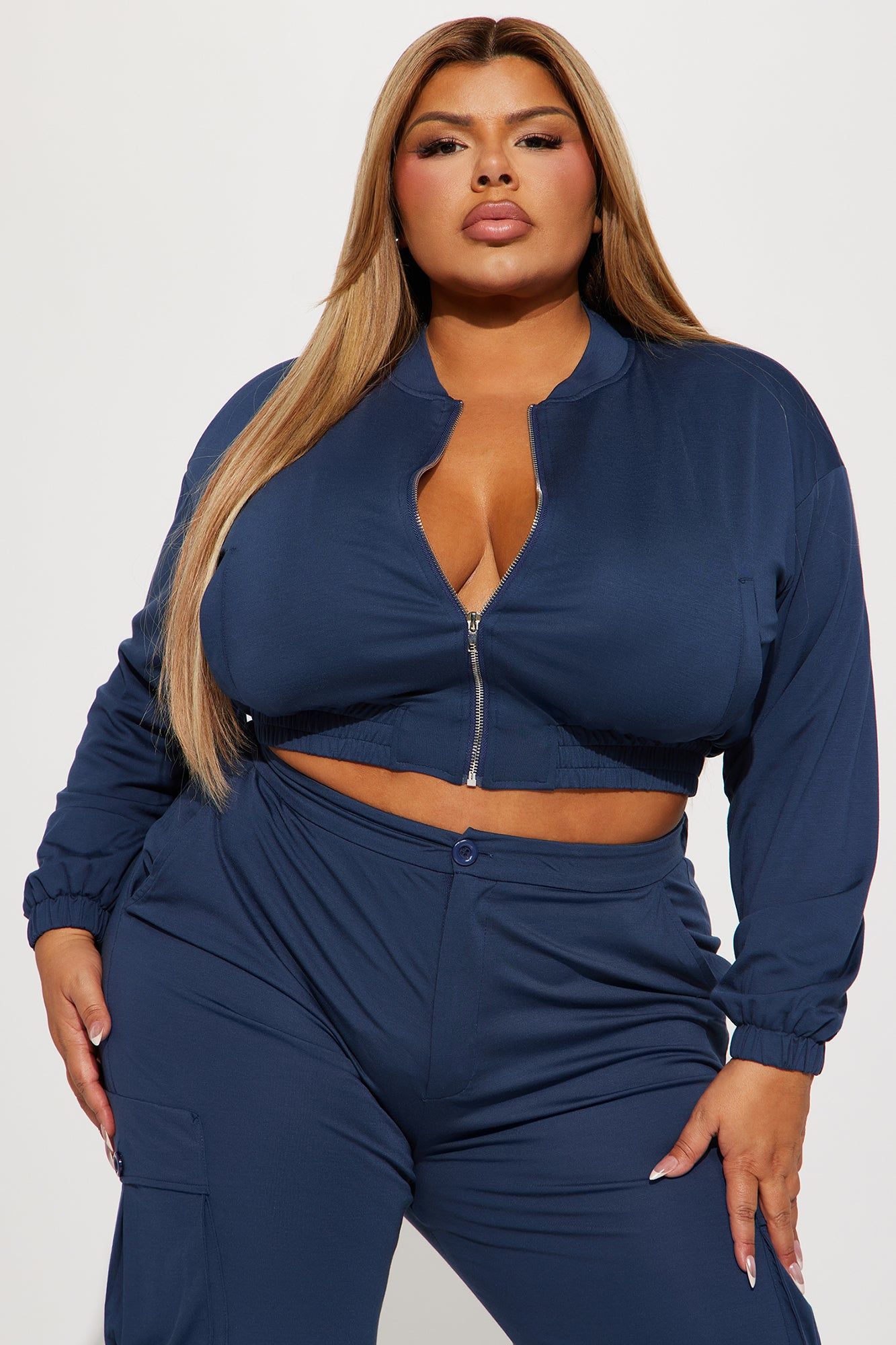 Keep Up With Me Cargo Pant Set - Navy sold by Fashion Nova product image thumbnail 5