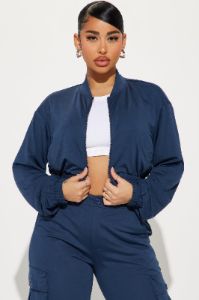 Keep Up With Me Cargo Pant Set - Navy sold by Fashion Nova