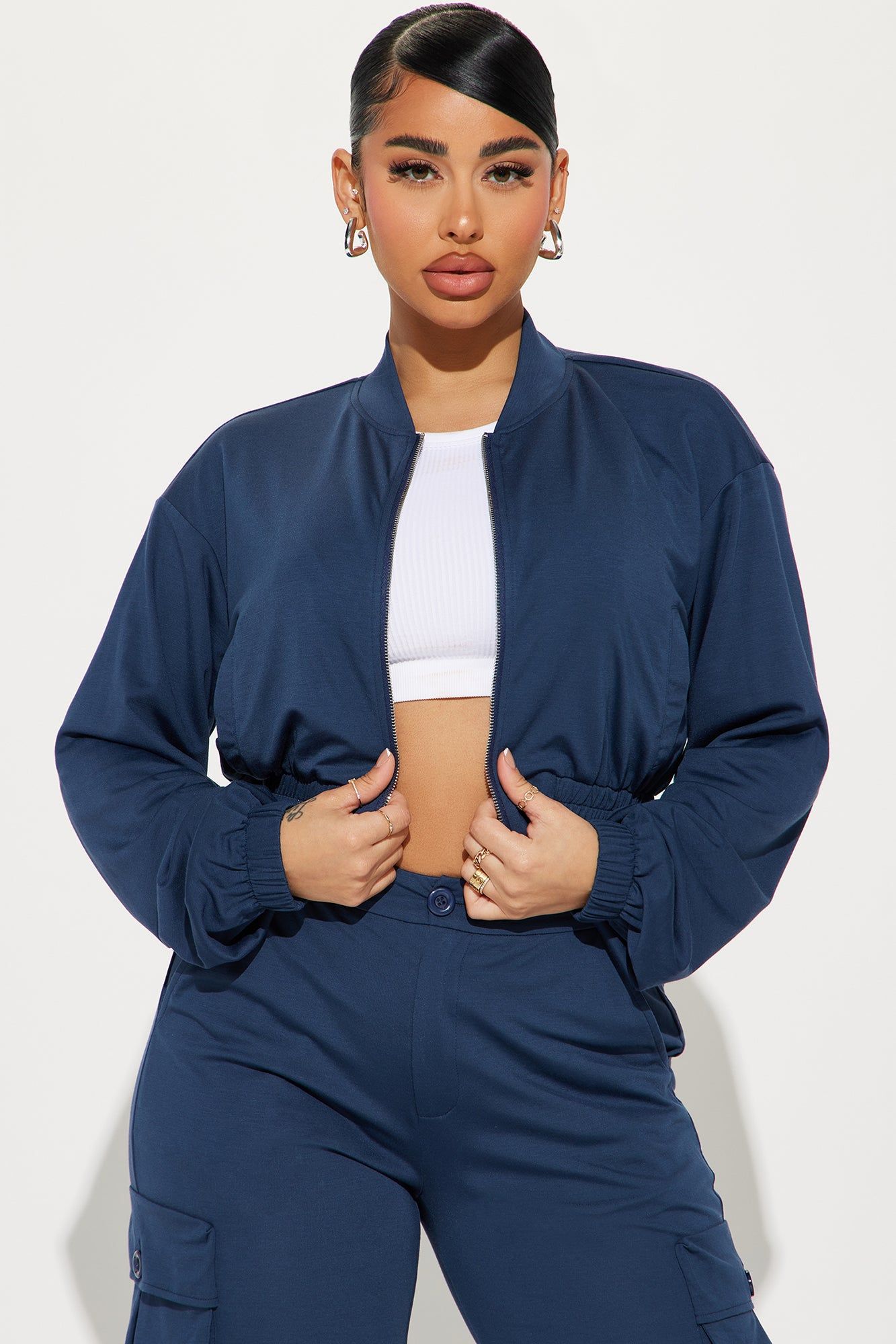 Keep Up With Me Cargo Pant Set - Navy sold by Fashion Nova product image thumbnail 2