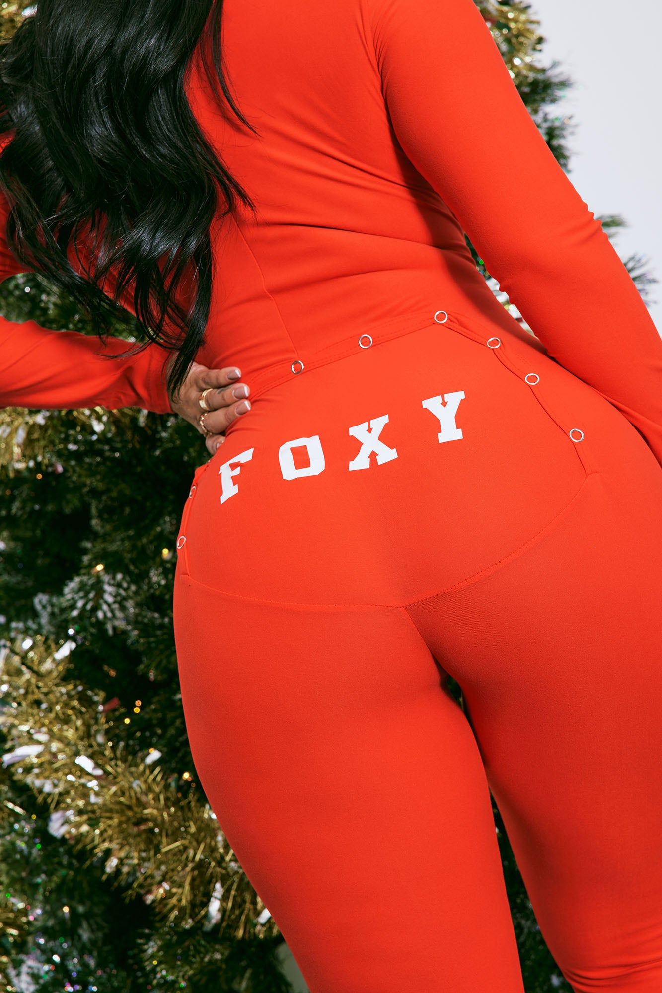 Foxy PJ Jumpsuit Onesie - Red sold by Fashion Nova product image thumbnail 4