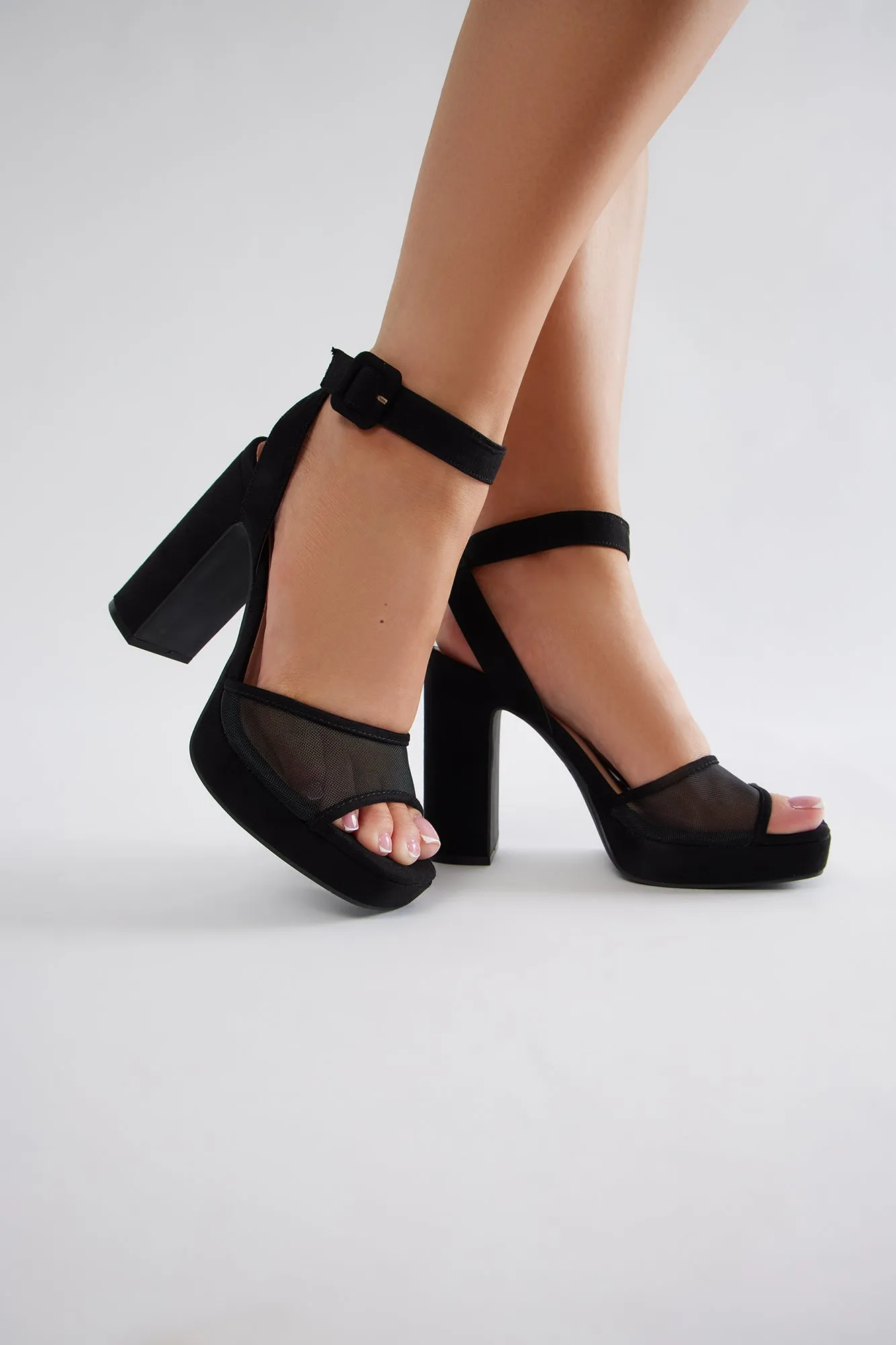 Sloane Platform Heels - Black sold by Fashion Nova