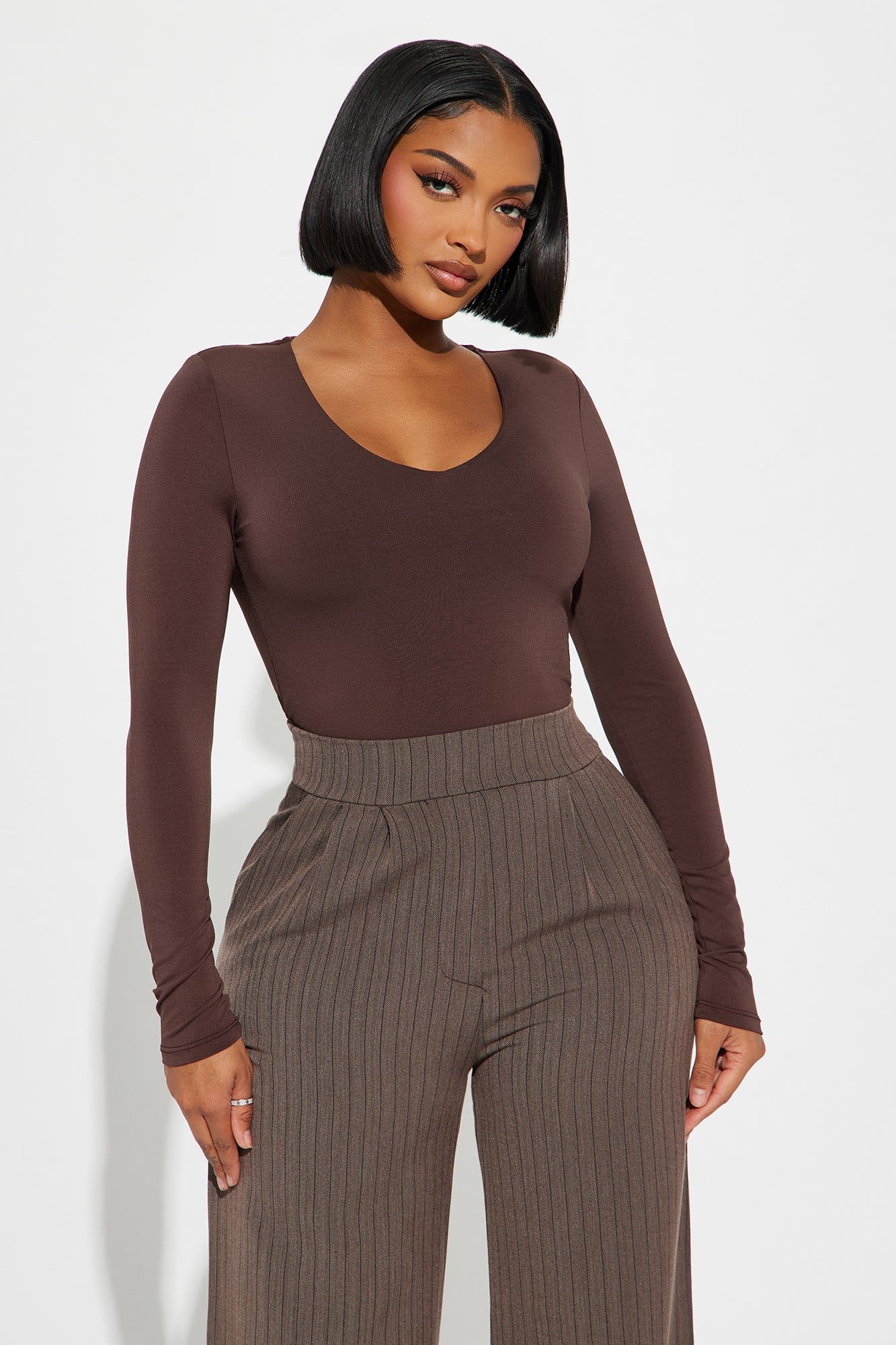 Obsessed With Me Bodysuit - Brown sold by Fashion Nova product image thumbnail 3
