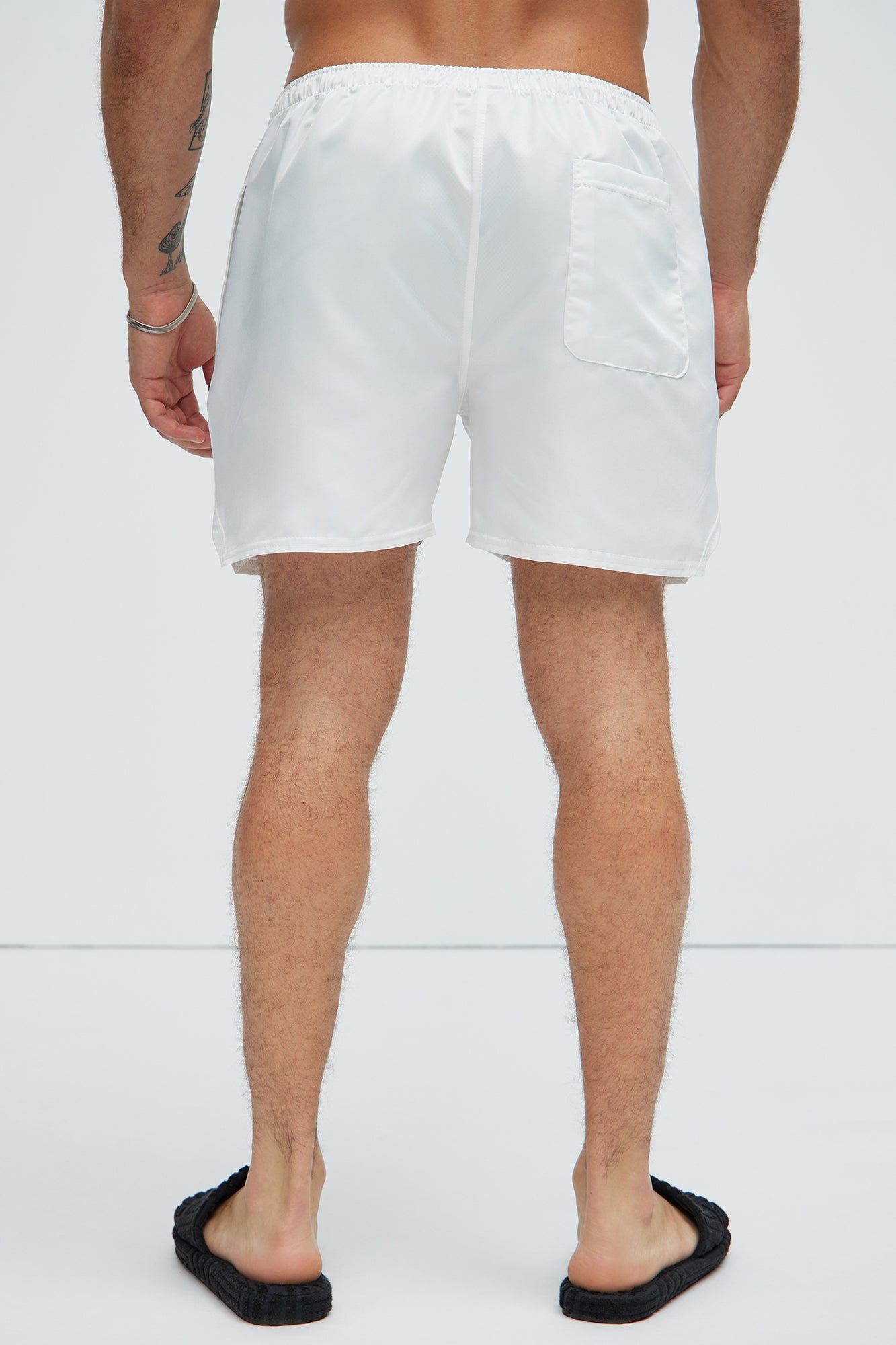 I Am The Greatest Swim Trunks - White sold by Fashion Nova product image thumbnail 4