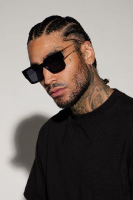 Look Cool Sunglasses - Black/White sold by Fashion Nova