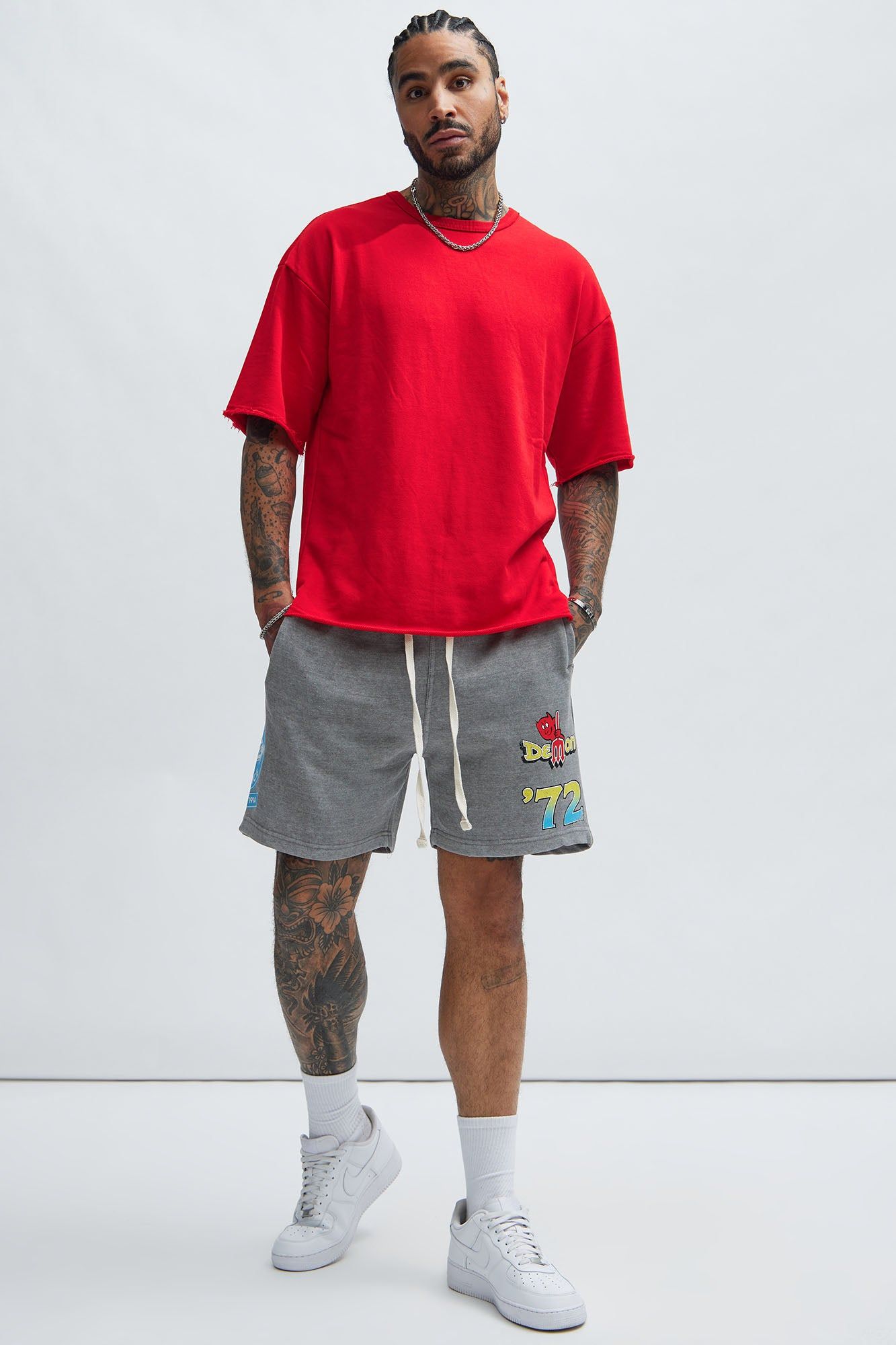 Dodge Demon '72 Shorts - Grey sold by Fashion Nova product image thumbnail 2