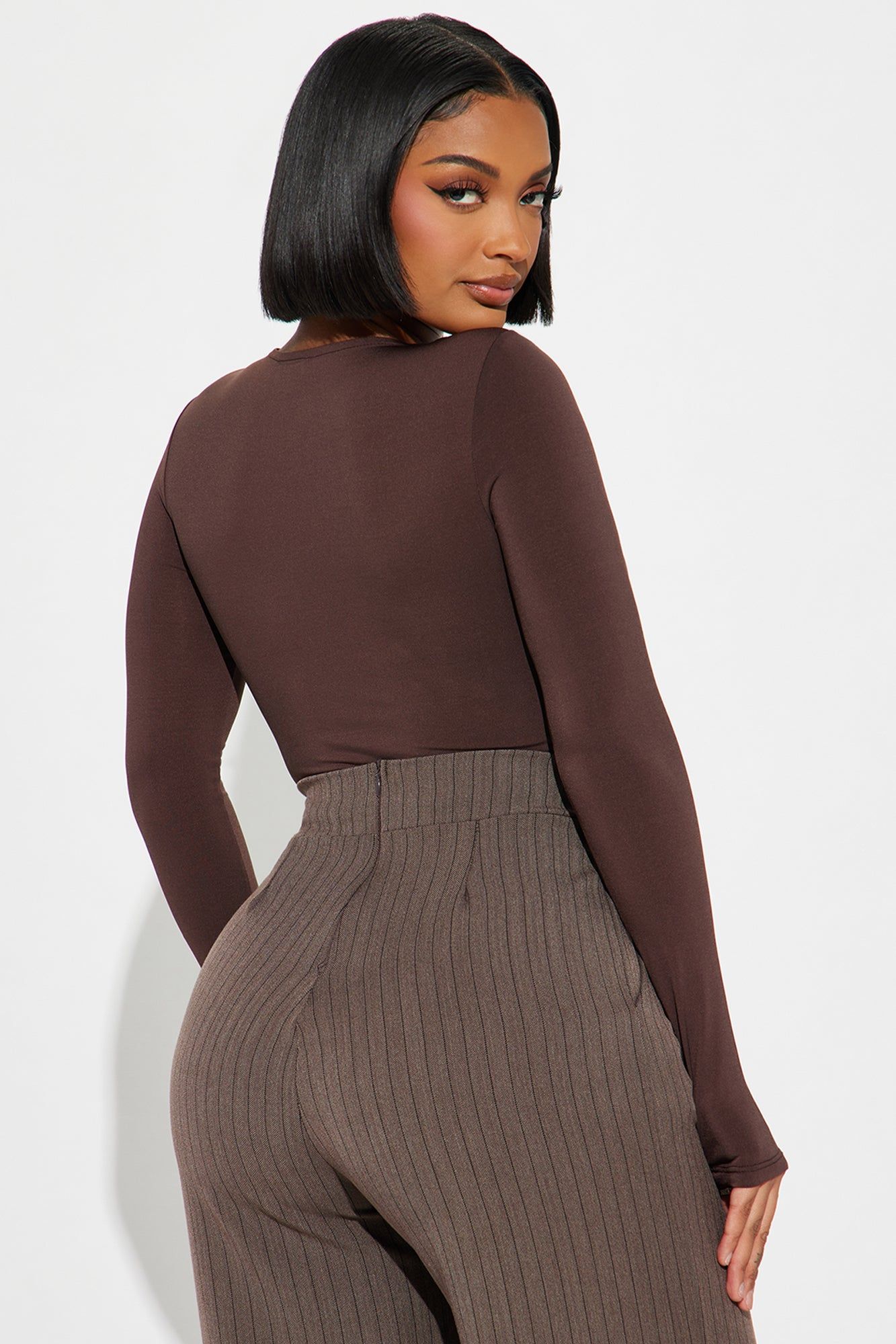 Obsessed With Me Bodysuit - Brown sold by Fashion Nova product image thumbnail 4