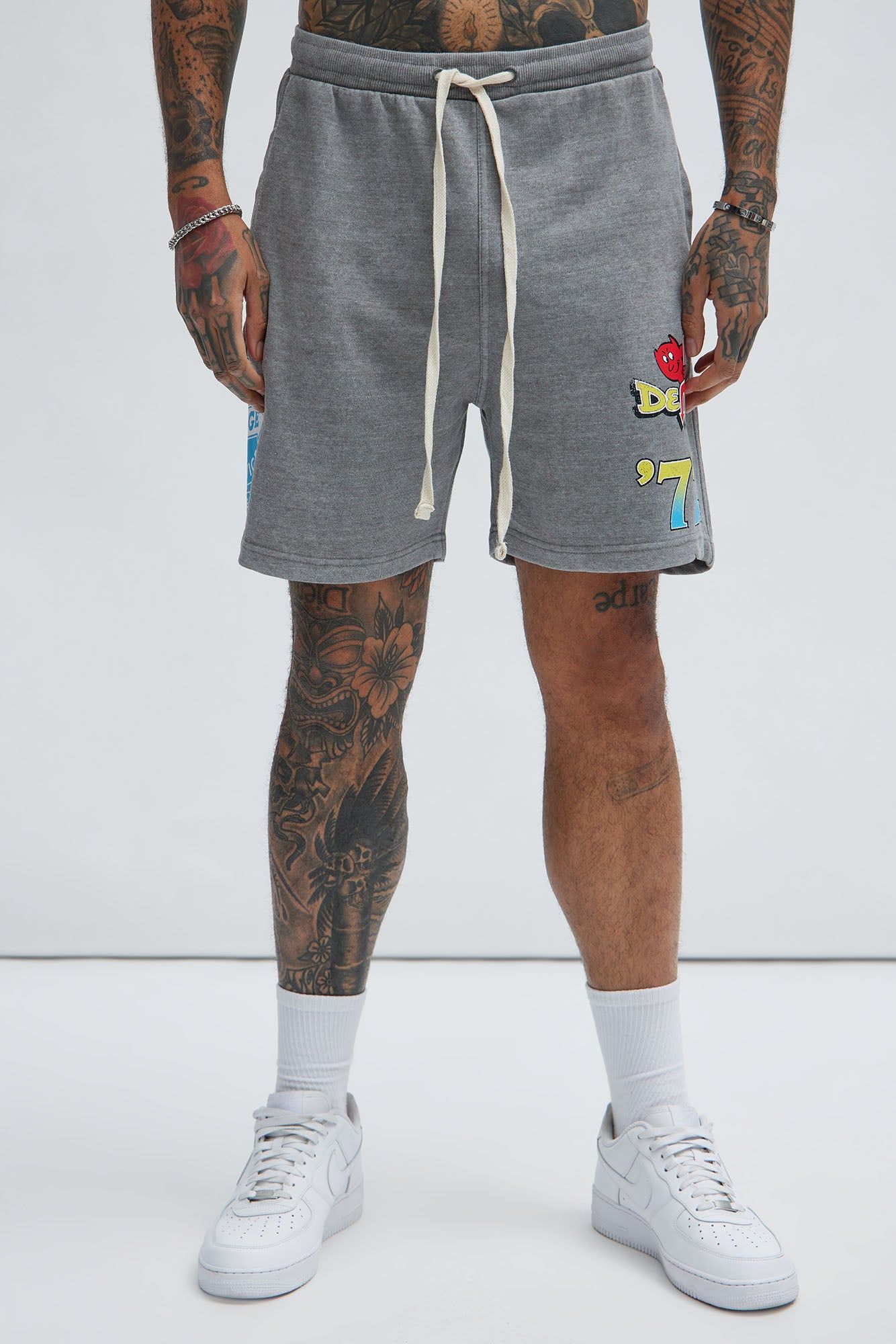 Dodge Demon '72 Shorts - Grey sold by Fashion Nova product image thumbnail 5