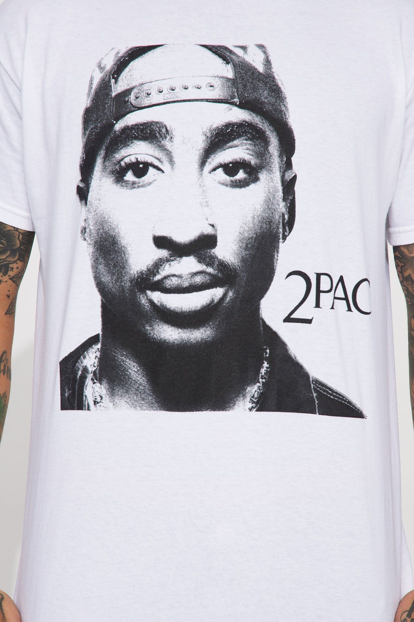 Tupac Me Against The World Short Sleeve Tee - White sold by Fashion Nova product image thumbnail 4