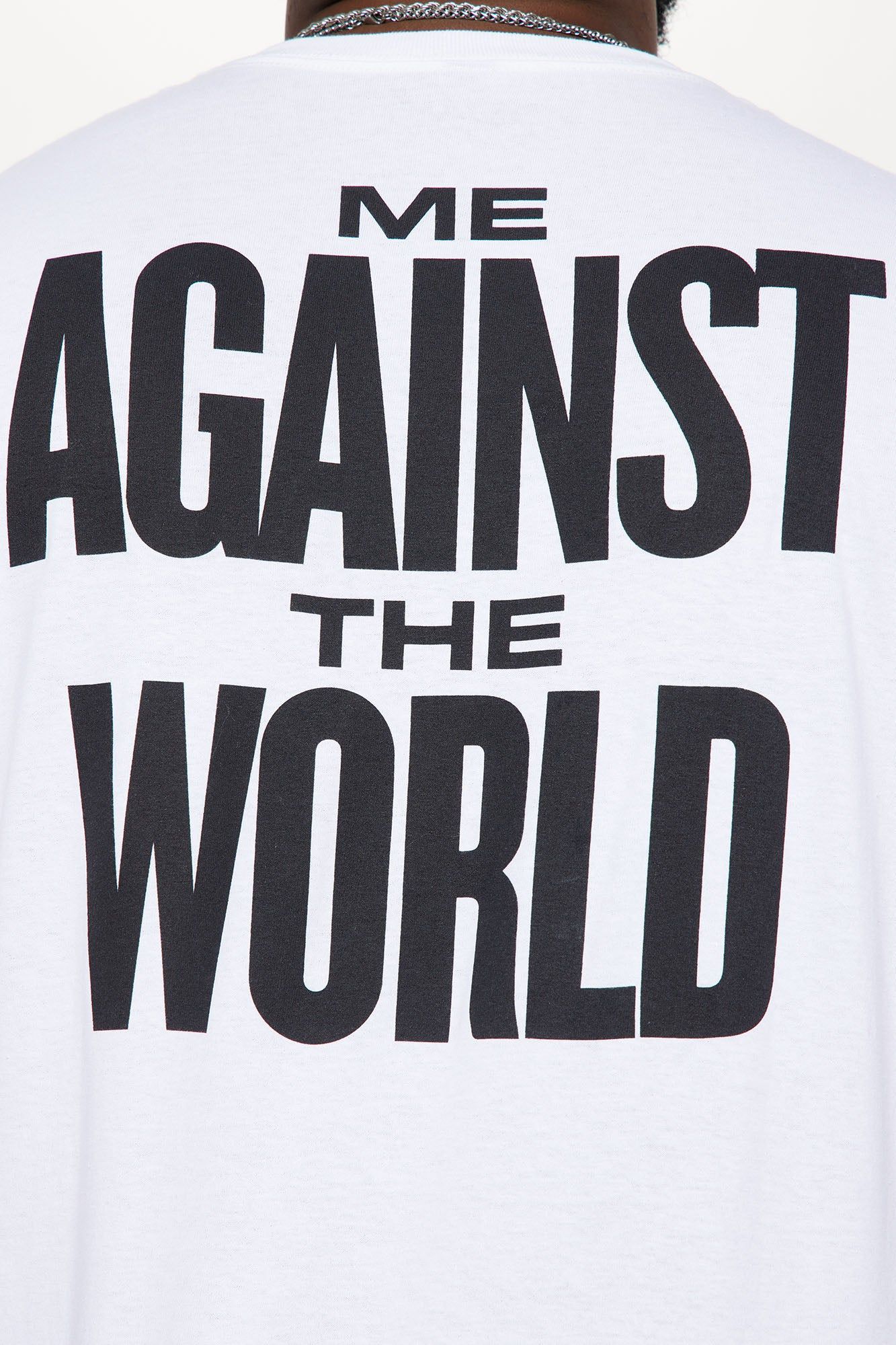 Tupac Me Against The World Short Sleeve Tee - White sold by Fashion Nova product image thumbnail 9