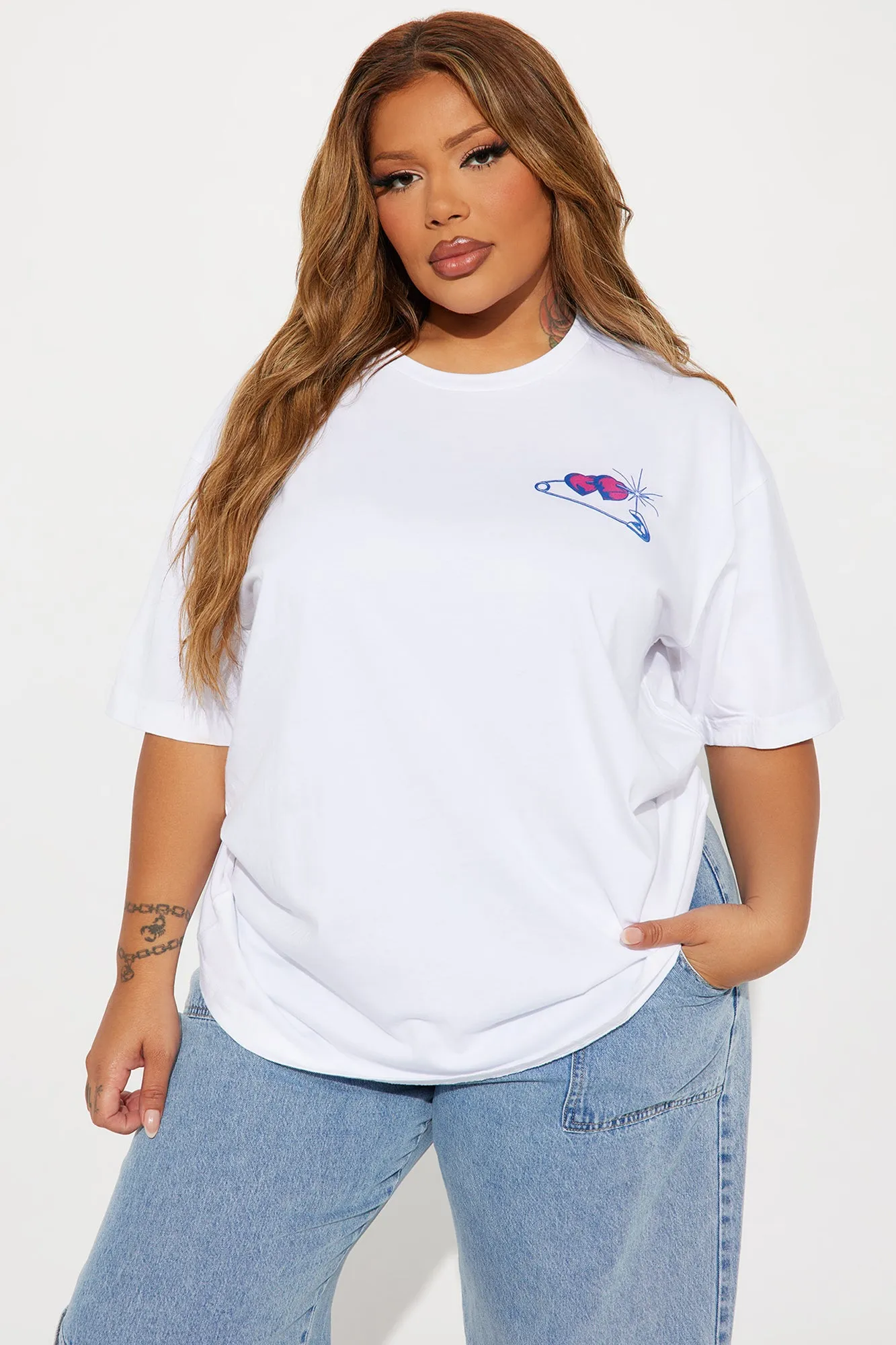 Eternal Love Worldwide Tee - White sold by Fashion Nova product image thumbnail 4