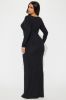 Lola Micro Ribbed Maxi Dress - Black sold by Fashion Nova