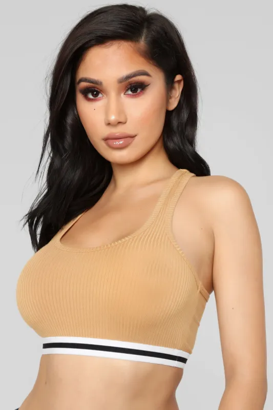 Gianna Lounge Sports Bra - Mustard sold by Fashion Nova