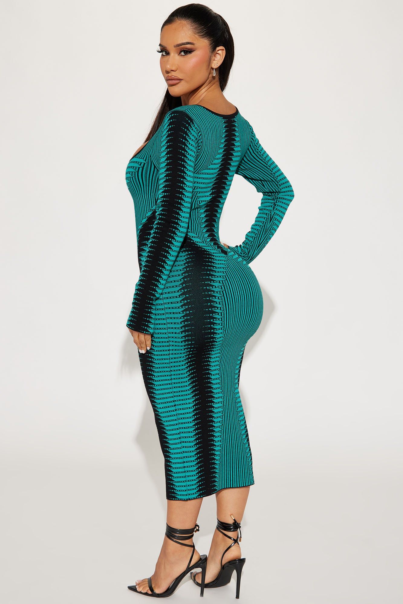 Arianna Sweater Midi Dress - Teal sold by Fashion Nova product image thumbnail 3