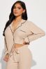 Mom Life PJ Pant Set - Tan sold by Fashion Nova
