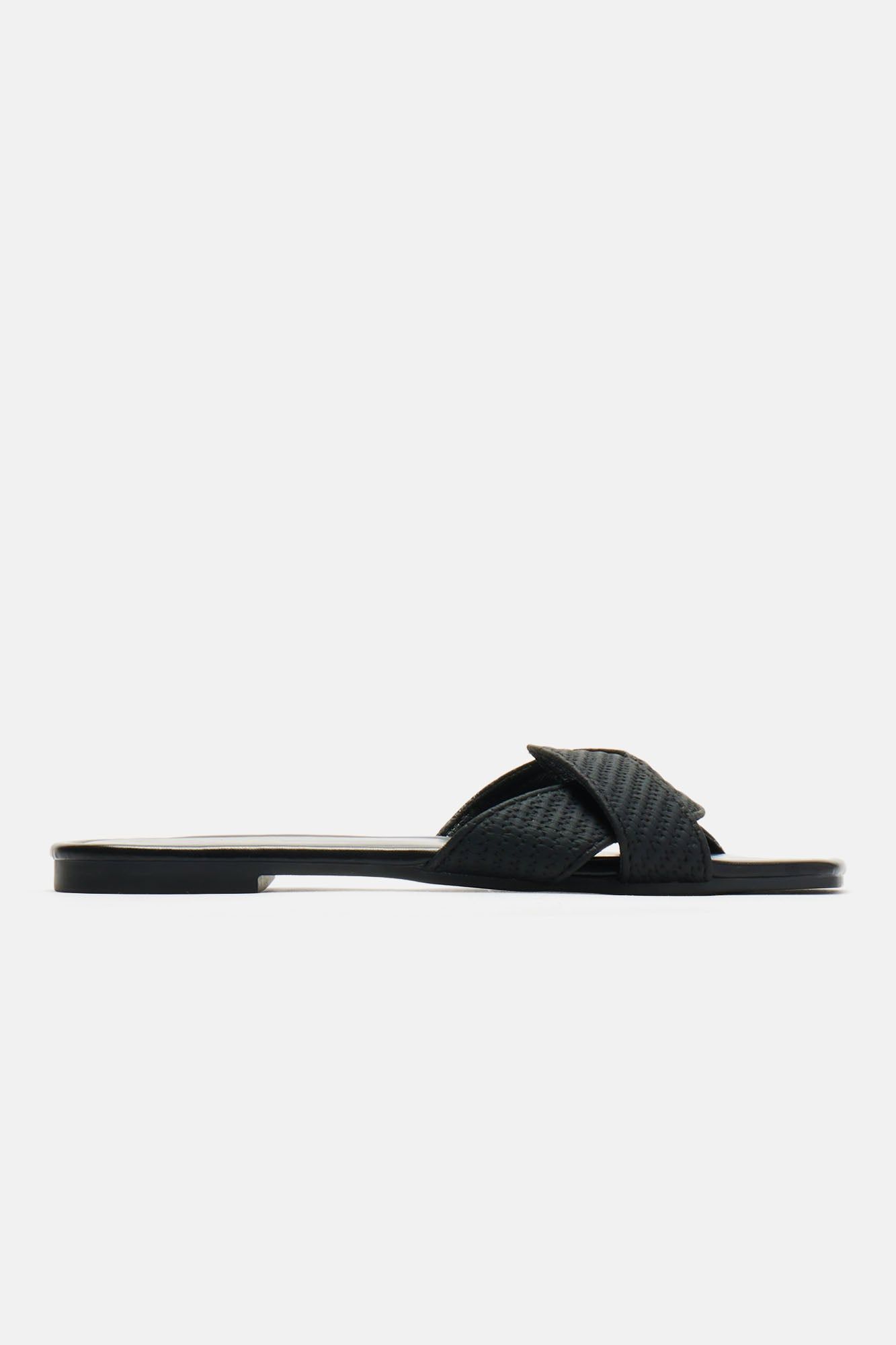 Island Getaway Flat Sandals - Black sold by Fashion Nova product image thumbnail 4