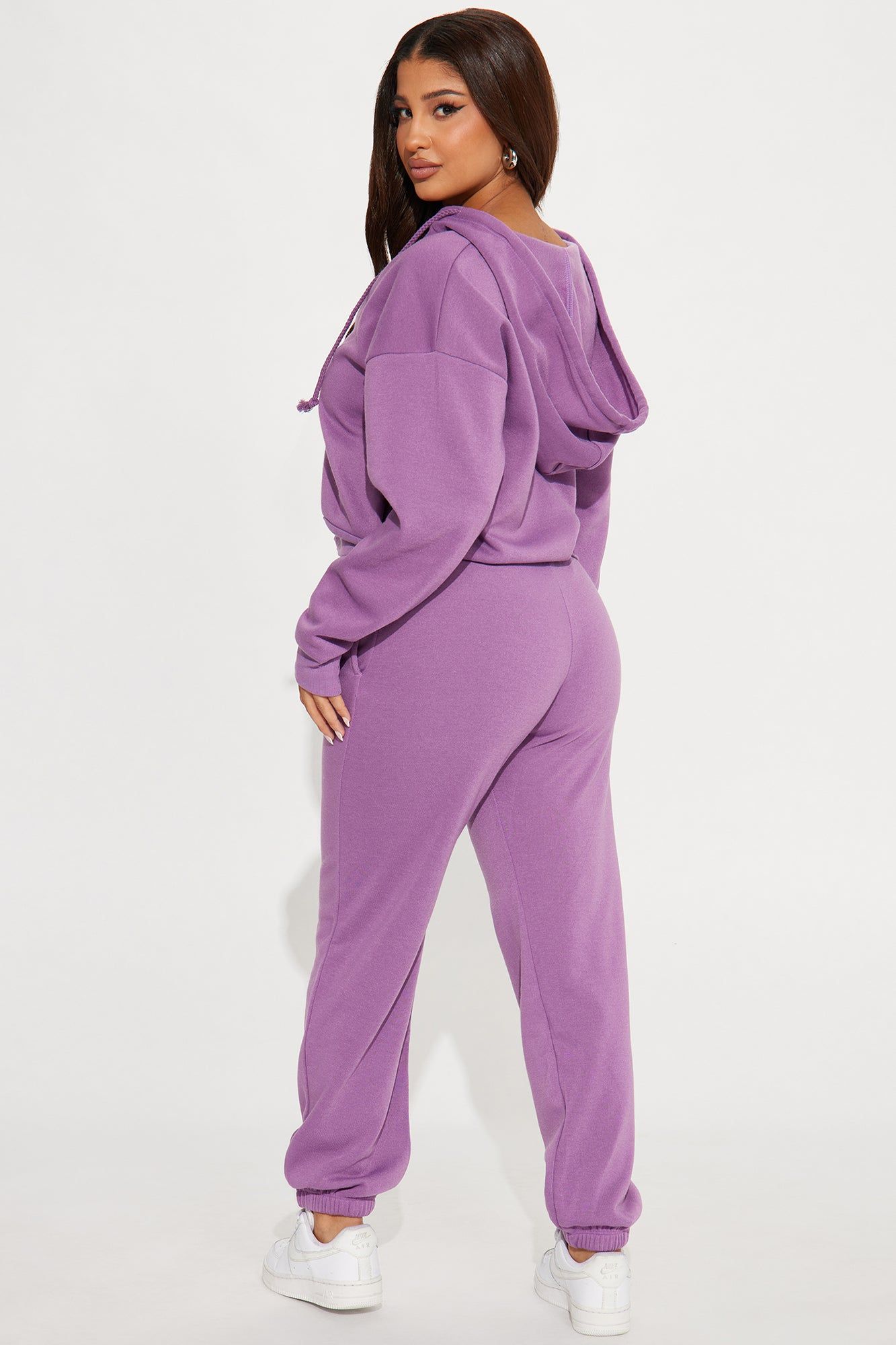 Game On Fleece Jogger Set - Lilac sold by Fashion Nova product image thumbnail 3
