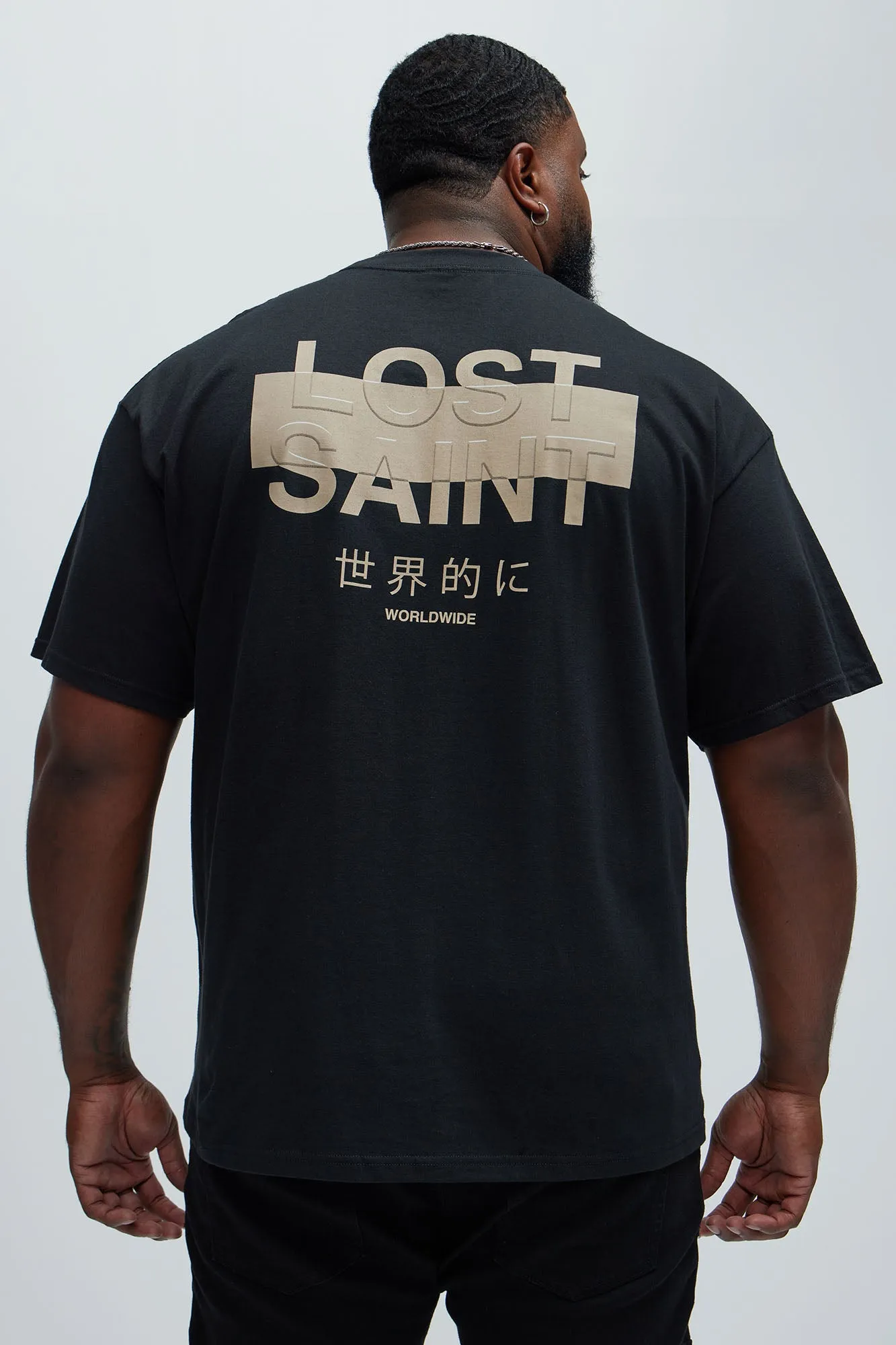 Lost Saint Worldwide Short Sleeve Tee - Black sold by Fashion Nova product image thumbnail 5