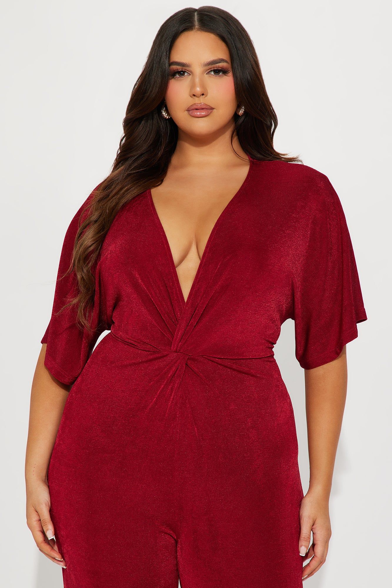 Full Grown Jumpsuit - Burgundy sold by Fashion Nova product image thumbnail 5