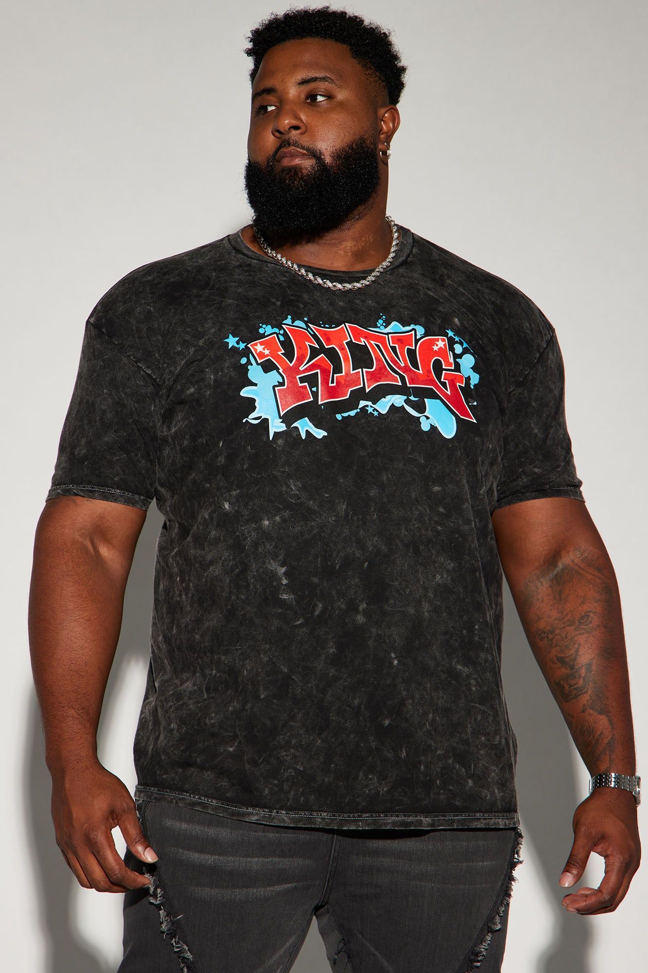 King Mural Short Sleeve Tee - Black sold by Fashion Nova product image thumbnail 2