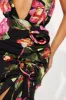 Pick Me Chiffon Maxi Dres - Black/combo sold by Fashion Nova