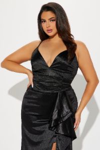 Talking About Me Gown - Black sold by Fashion Nova