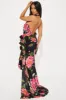 Pick Me Chiffon Maxi Dres - Black/combo sold by Fashion Nova