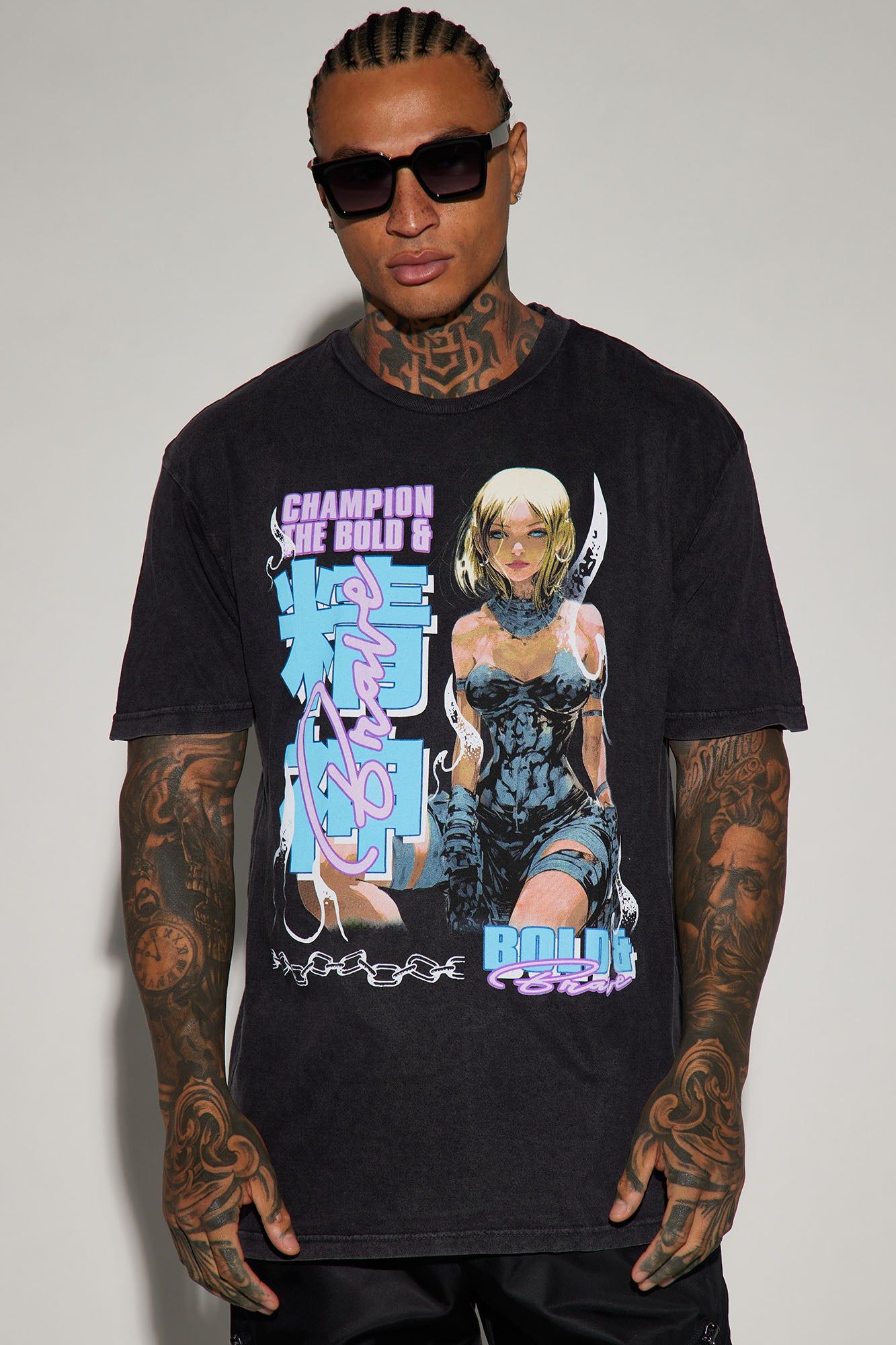 Conquer Short Sleeve Tee - Black sold by Fashion Nova