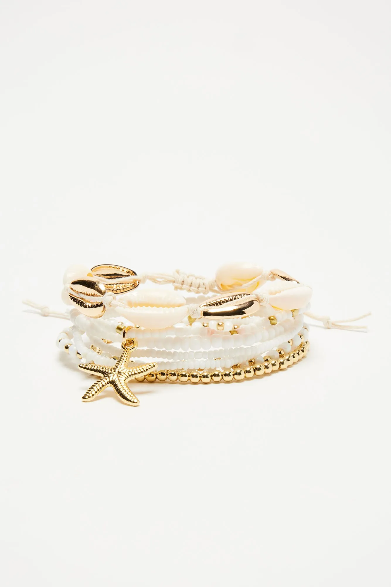 Beach Bar Special 7 Piece Bracelet Set - White/Gold sold by Fashion Nova product image thumbnail 2