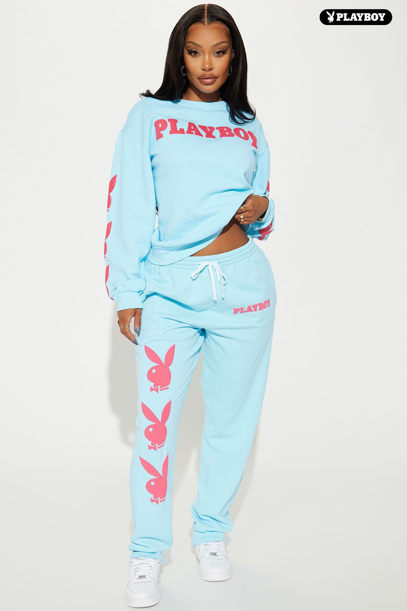 Player's Only Playboy Jogger - Blue sold by Fashion Nova