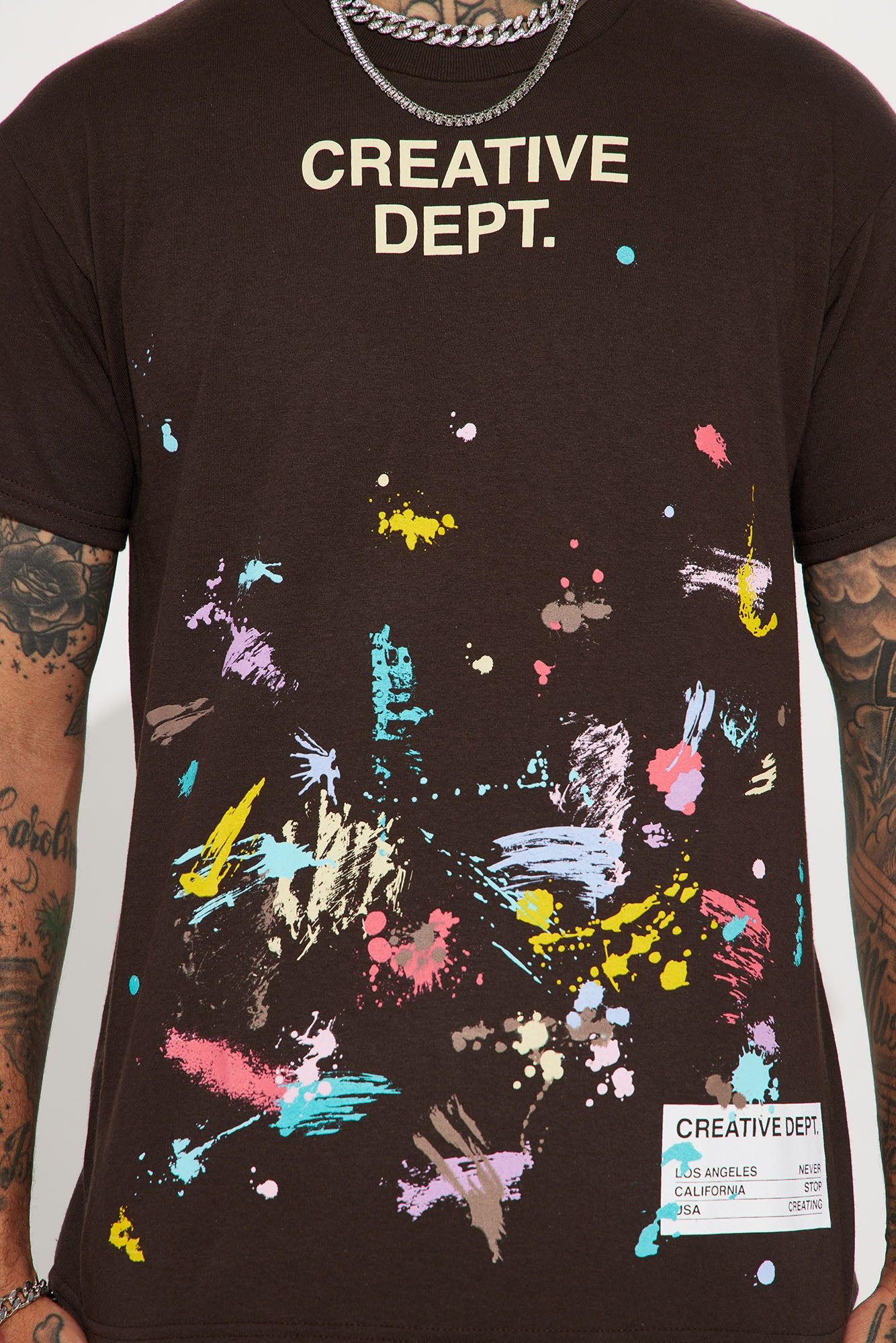 Creative Dept Short Sleeve Tee - Brown sold by Fashion Nova product image thumbnail 4