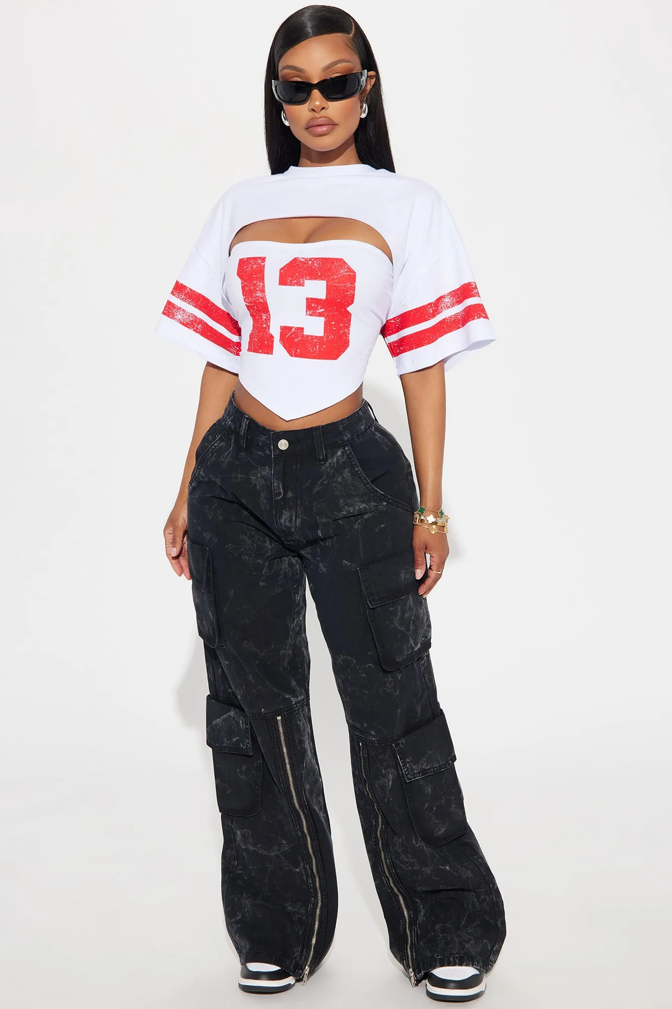 On Your Team Tee - White sold by Fashion Nova product image thumbnail 2