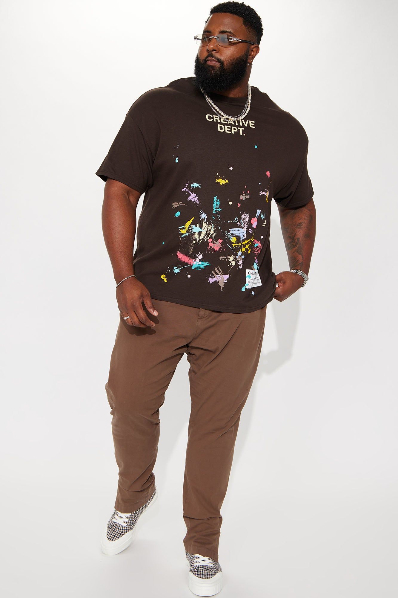 Creative Dept Short Sleeve Tee - Brown sold by Fashion Nova product image thumbnail 5