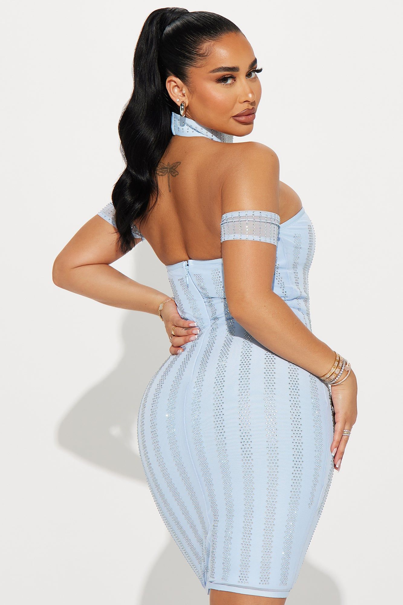 Celestial Bandage Midi Dress - Light Blue sold by Fashion Nova product image thumbnail 3