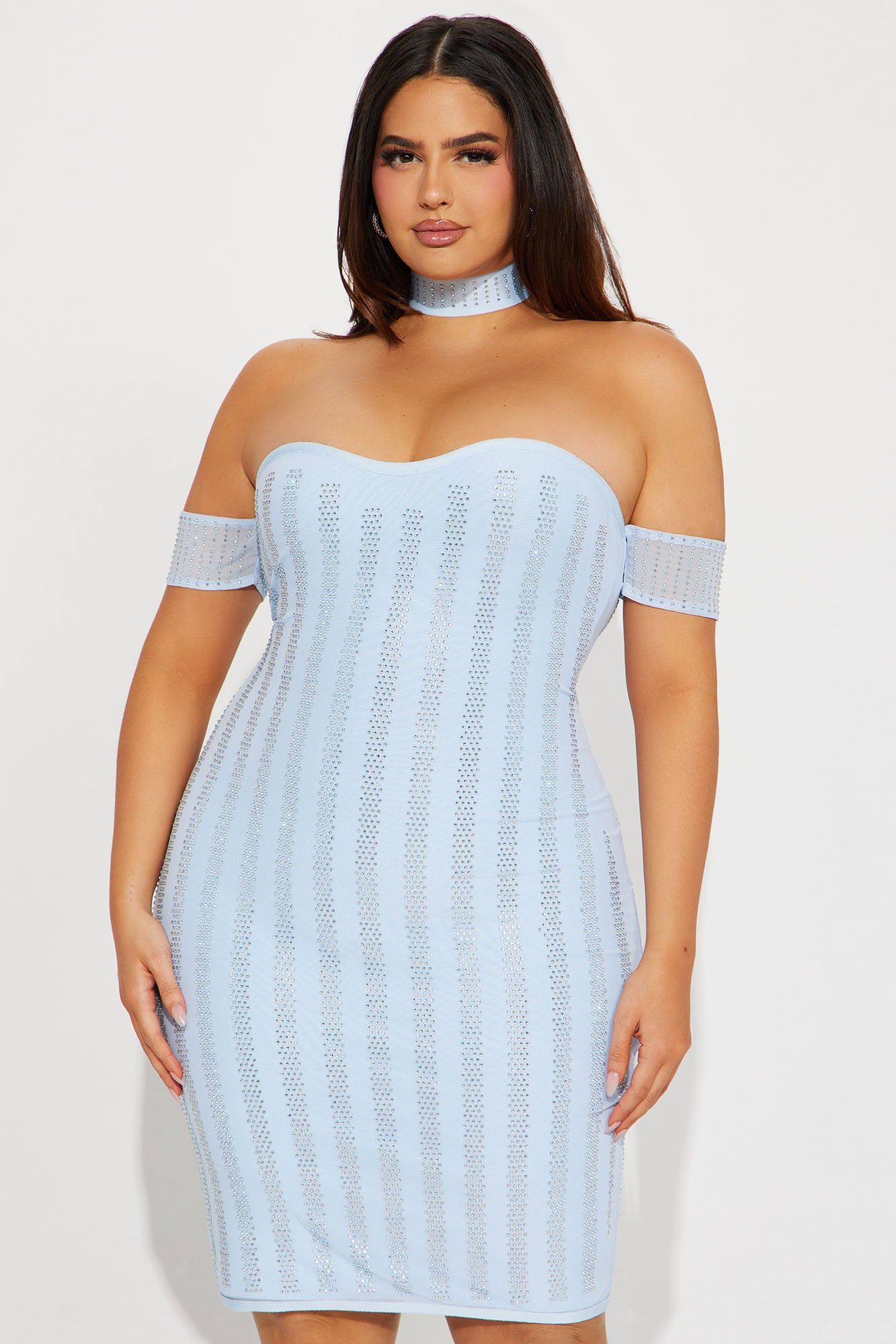 Celestial Bandage Midi Dress - Light Blue sold by Fashion Nova product image thumbnail 5