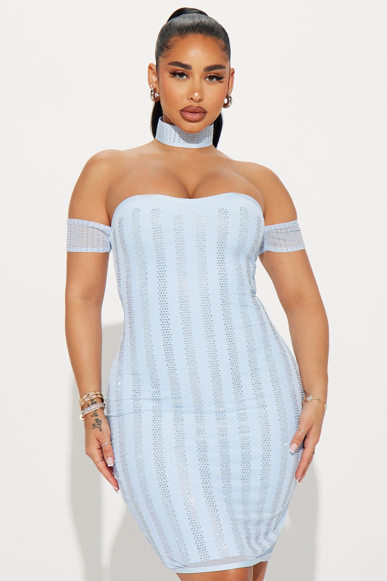 Celestial Bandage Midi Dress - Light Blue sold by Fashion Nova product image thumbnail 2