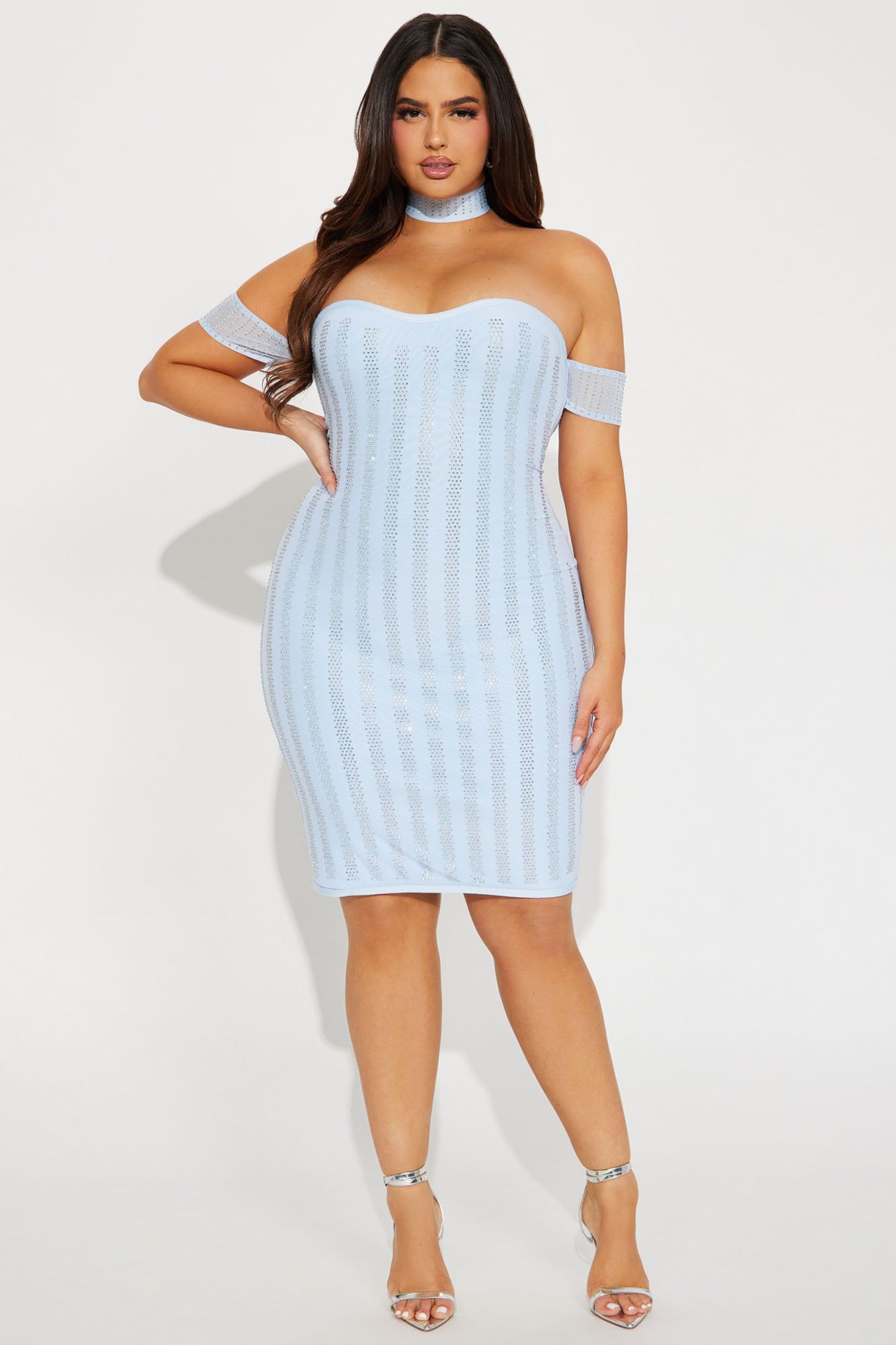 Celestial Bandage Midi Dress - Light Blue sold by Fashion Nova product image thumbnail 4