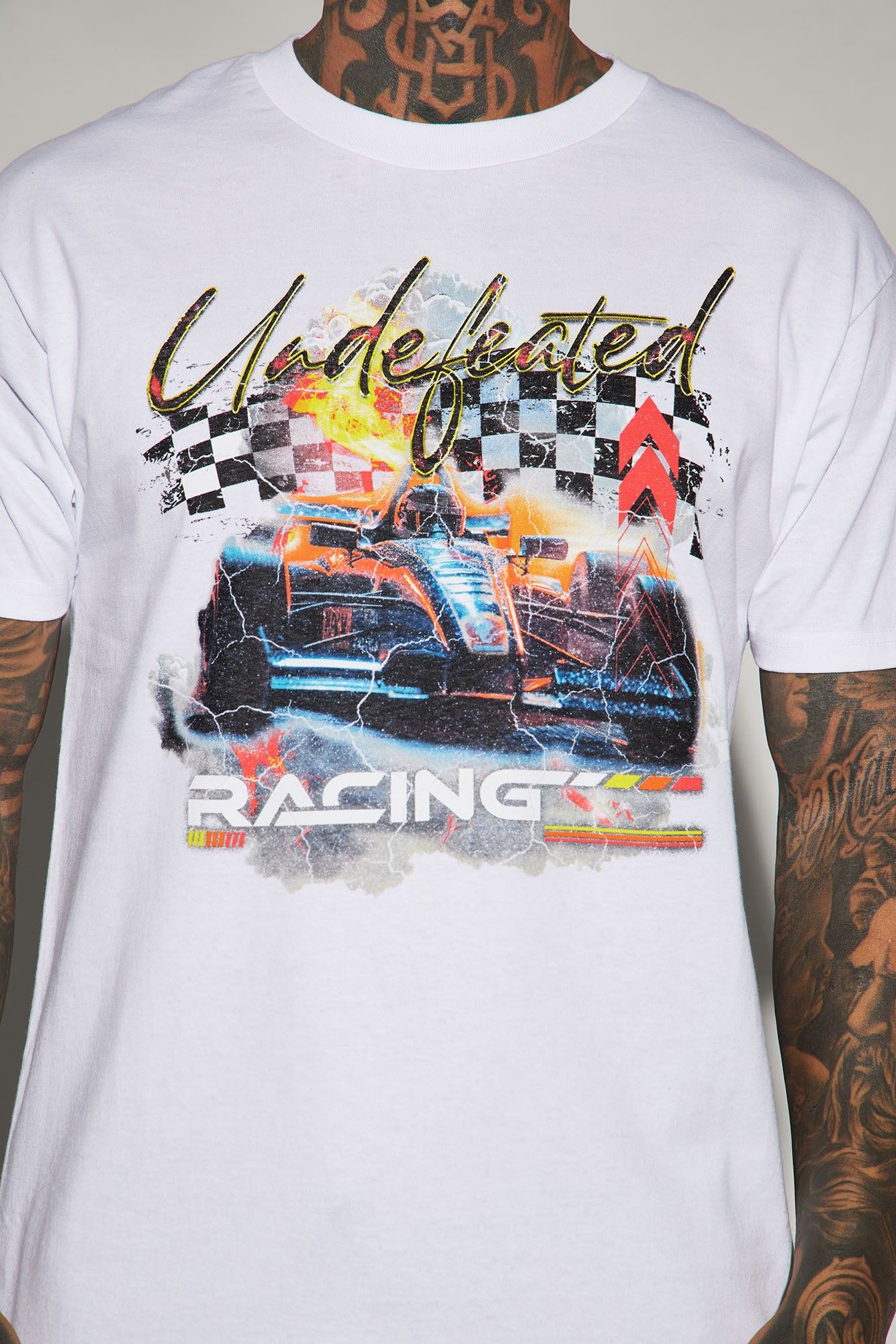 Undefeated Short Sleeve Tee - White sold by Fashion Nova product image thumbnail 3