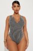 Running Errands Ribbed Bodysuit - Charcoal sold by Fashion Nova