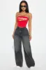 Open To Interpretation Baggy Jeans - Black Wash sold by Fashion Nova