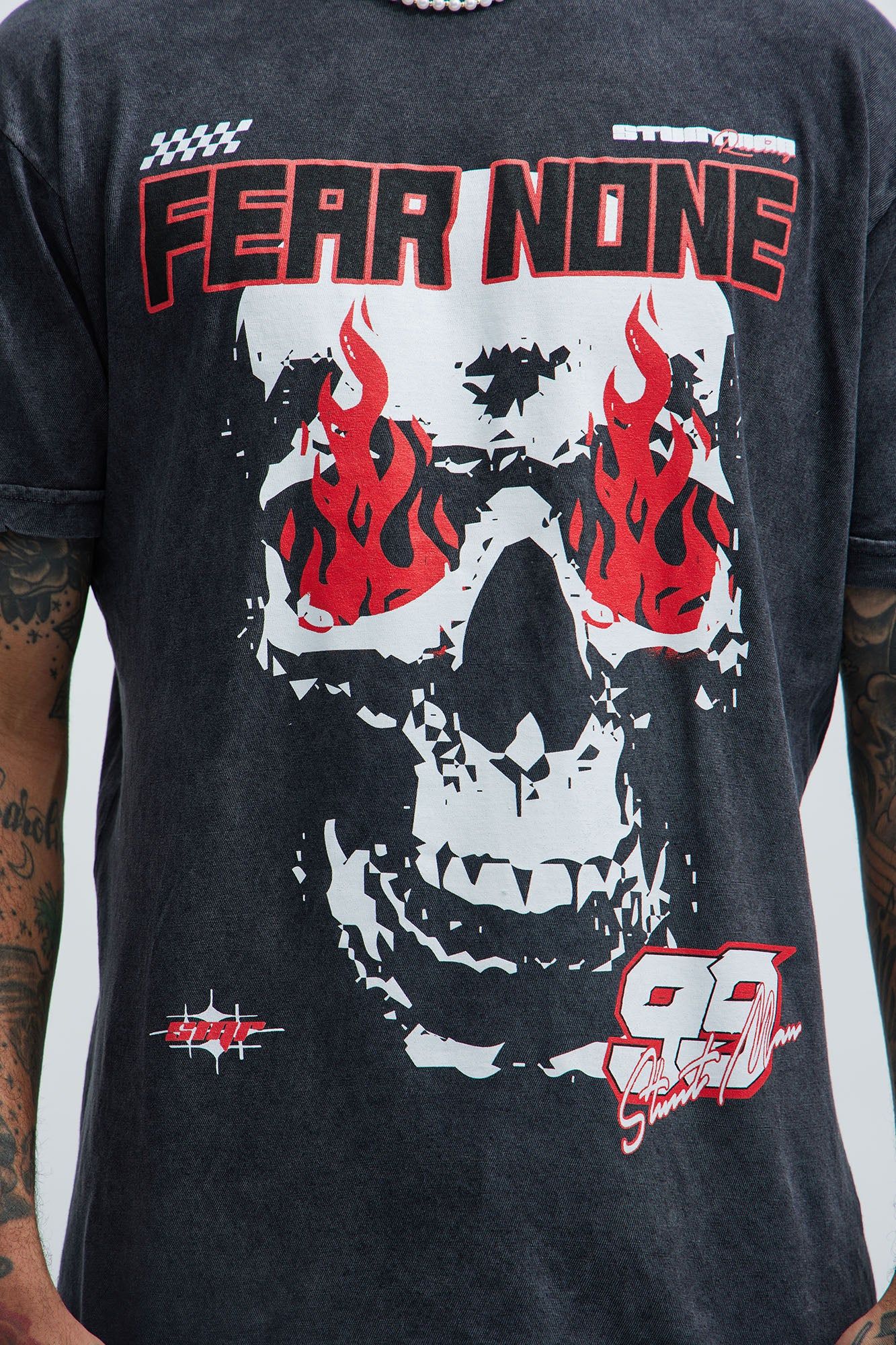 Fear No One Short Sleeve Tee - Black sold by Fashion Nova product image thumbnail 3