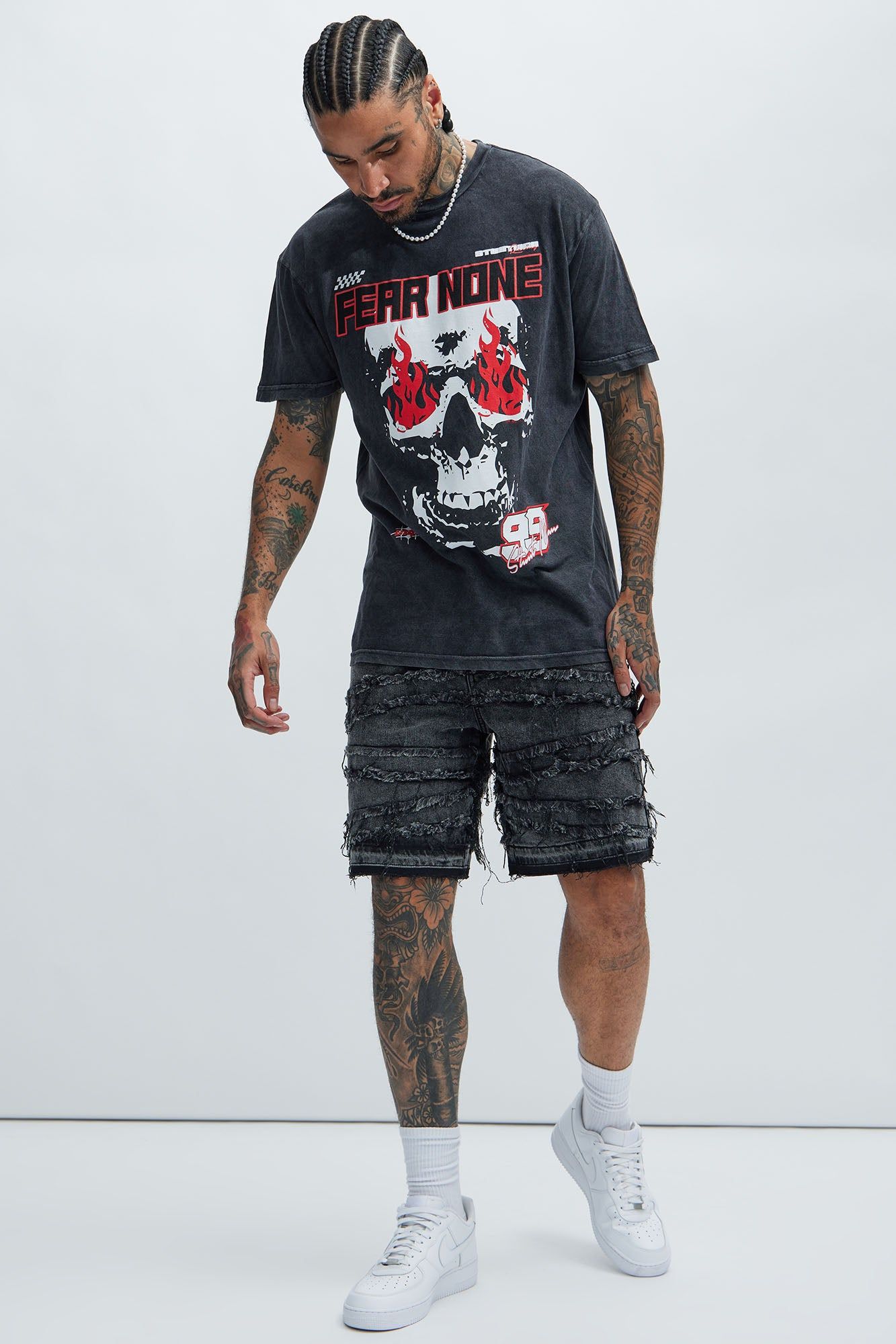 Fear No One Short Sleeve Tee - Black sold by Fashion Nova product image thumbnail 2