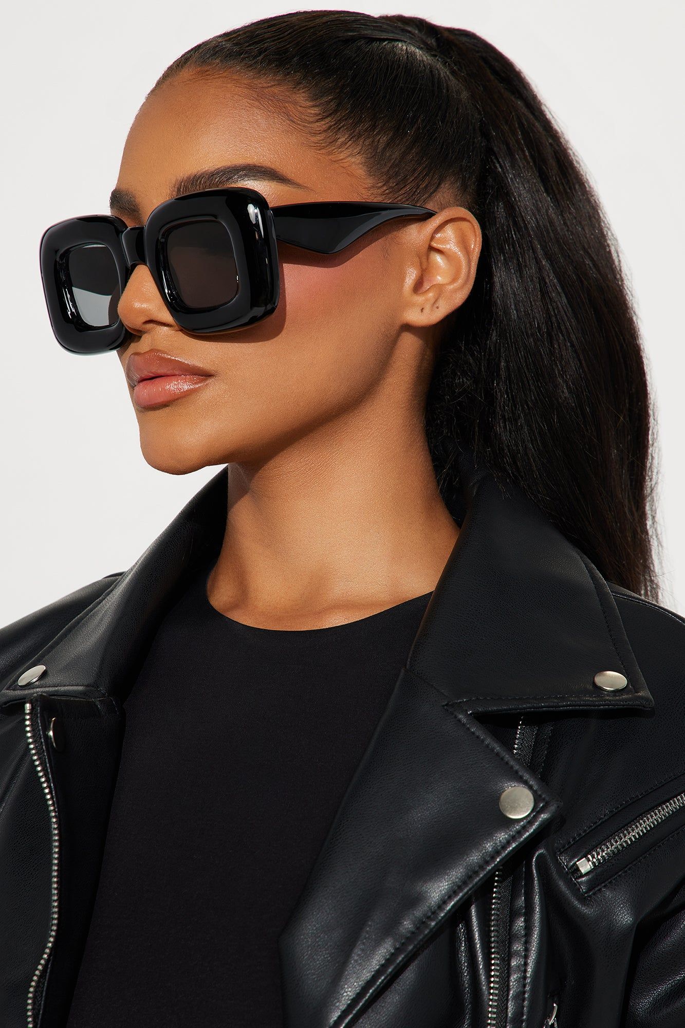 Best Baddie Sunglasses - Black sold by Fashion Nova